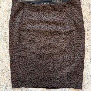 Liverpool Brown Leopard Pencil Skirt